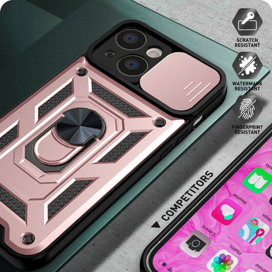 Kuori Apple iPhone 14 Pro:lle, Techsuit, CamShield, vaaleanpunainen