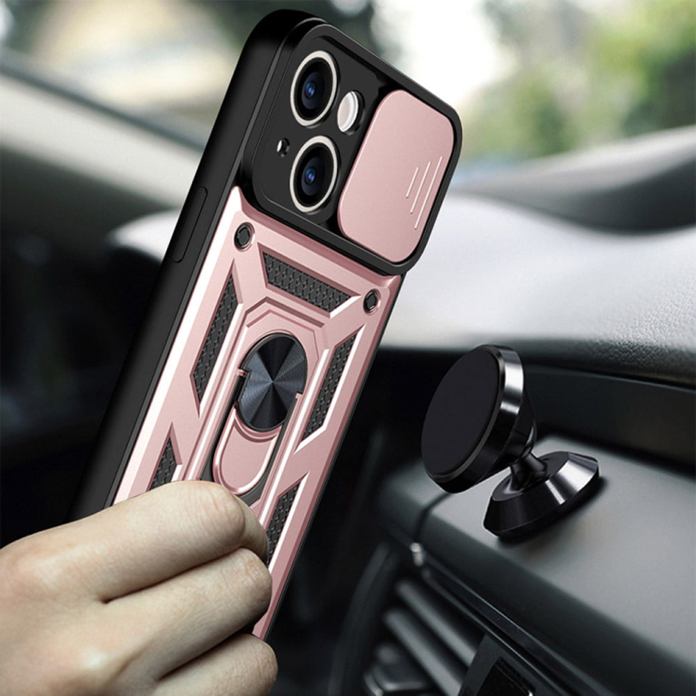 Kuori Apple iPhone 14 Pro:lle, Techsuit, CamShield, vaaleanpunainen