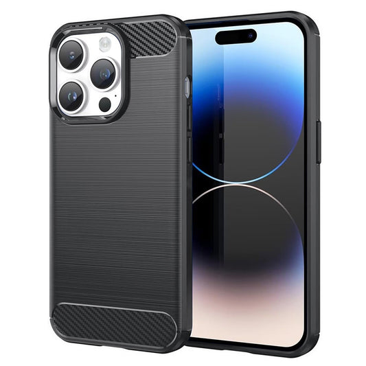 Kuori Apple iPhone 14 Pro:lle, Techsuit, Hiili, Musta