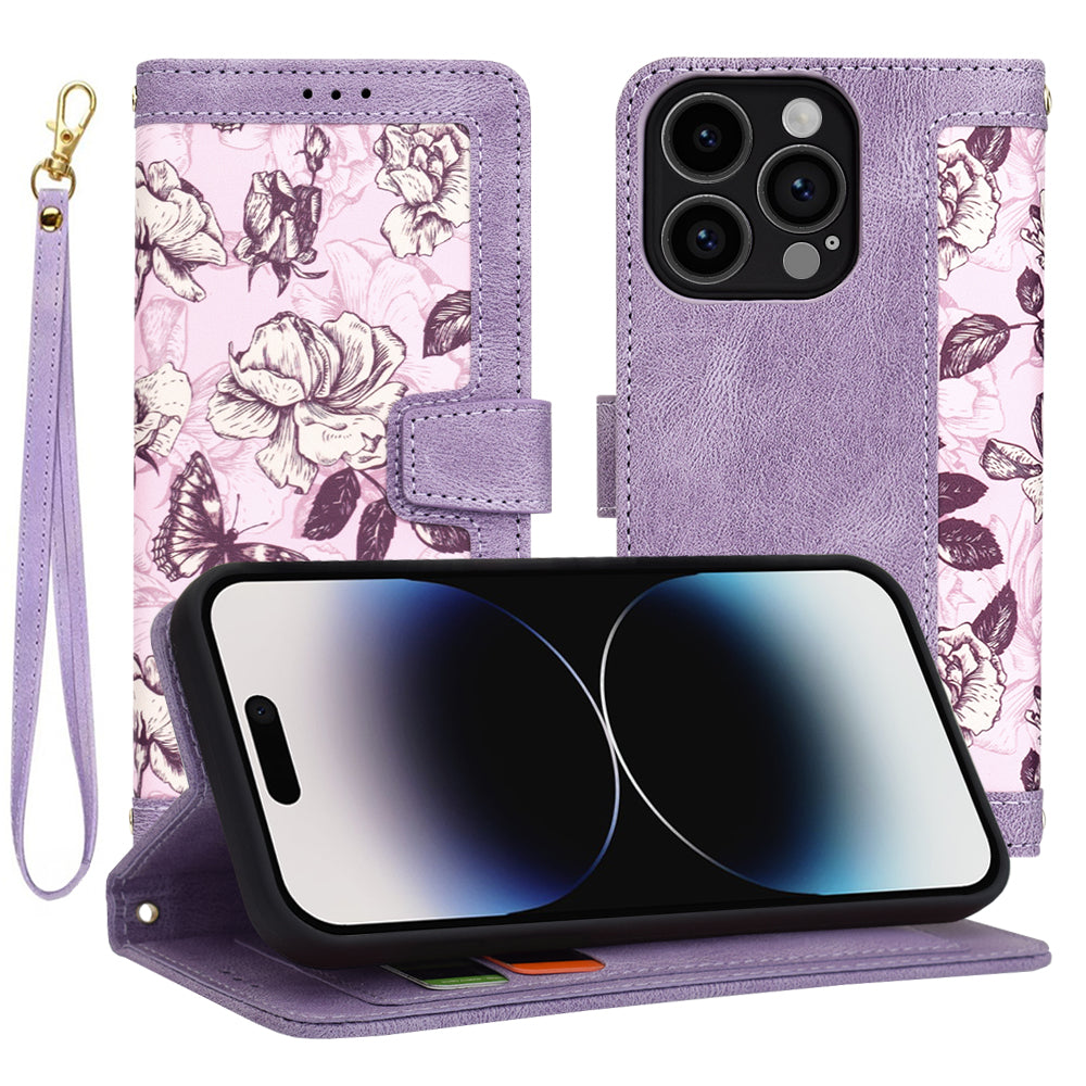 Kuori Apple iPhone 14 Pro:lle, Techsuit, FlipCraft, Violetti