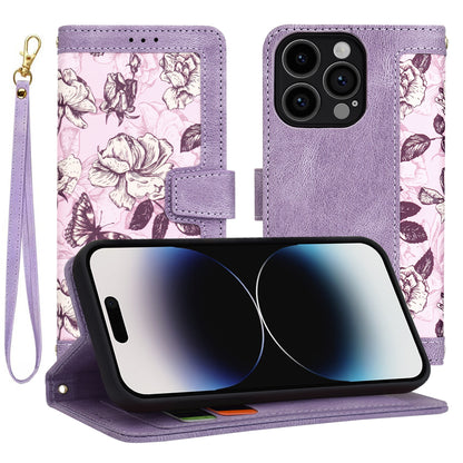 Kuori Apple iPhone 14 Pro:lle, Techsuit, FlipCraft, Violetti