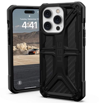 Kuori Apple iPhone 14 Pro:lle, Urban Armor Gear, Monarch Carbon, Musta