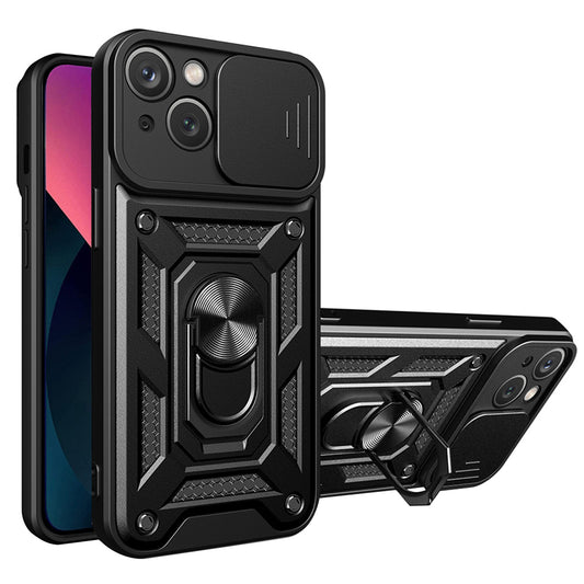 Kuori Apple iPhone 14:lle, Techsuit, CamShield, Musta