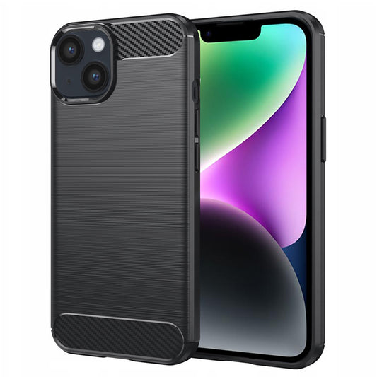 Kuori Apple iPhone 14:lle, Techsuit, Hiili, Musta