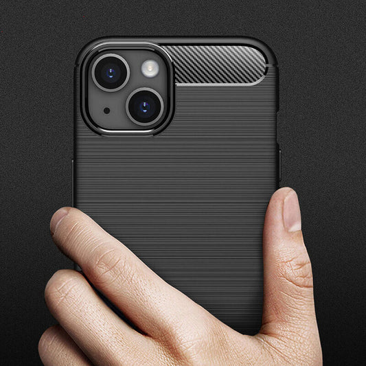 Kuori Apple iPhone 14:lle, Techsuit, Hiili, Musta