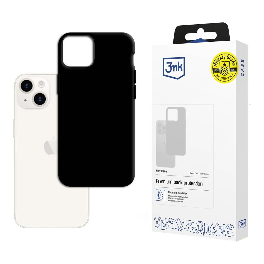 Case for Apple iPhone 15, 3MK, Matte Black