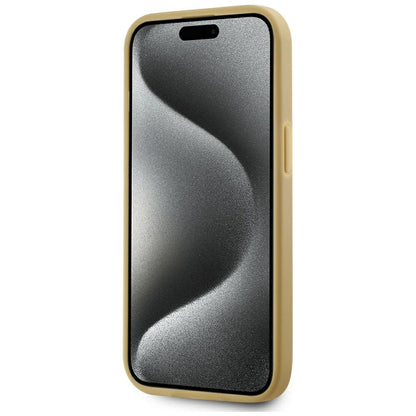 Kotelo Apple iPhone 15:lle, Karl Lagerfeld, Metal Signature, Kultainen