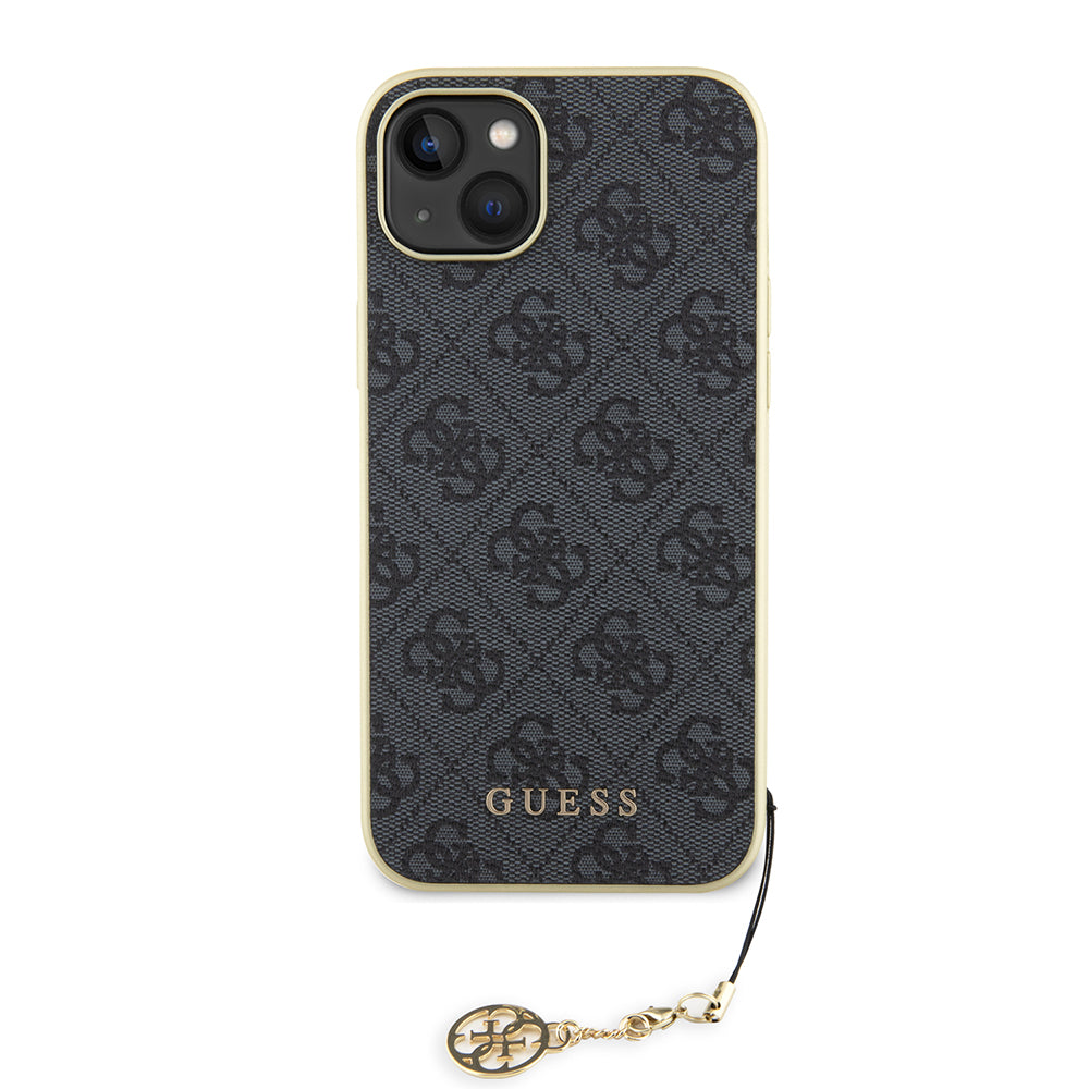 Suojakotelo Apple iPhone 15 Plus, Guess, 4G Charm, Harmaa