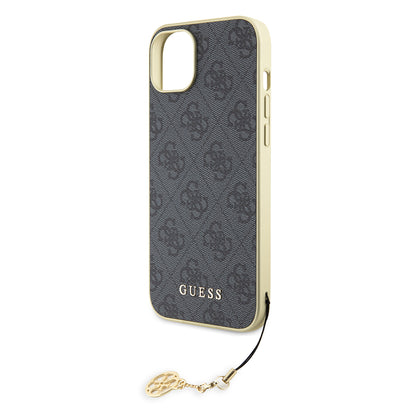 Suojakotelo Apple iPhone 15 Plus, Guess, 4G Charm, Harmaa
