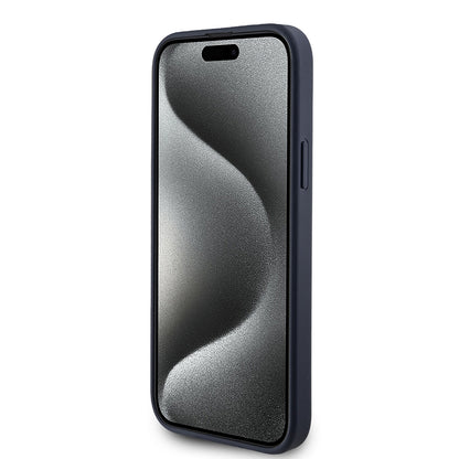 Suojakotelo Apple iPhone 15 Plus, Guess, 4G Triangle Logo, Sininen