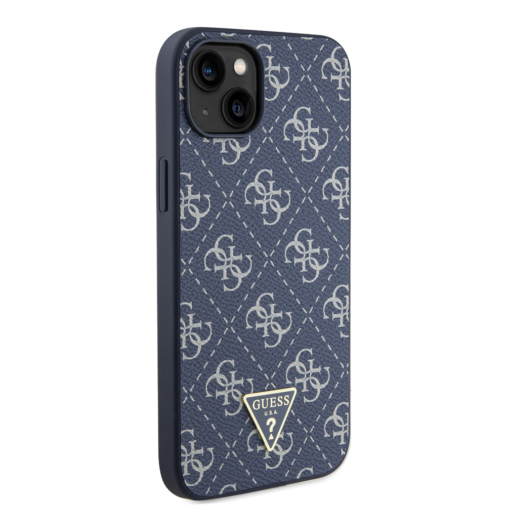 Suojakotelo Apple iPhone 15 Plus, Guess, 4G Triangle Logo, Sininen