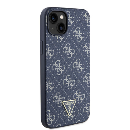 Suojakotelo Apple iPhone 15 Plus, Guess, 4G Triangle Logo, Sininen