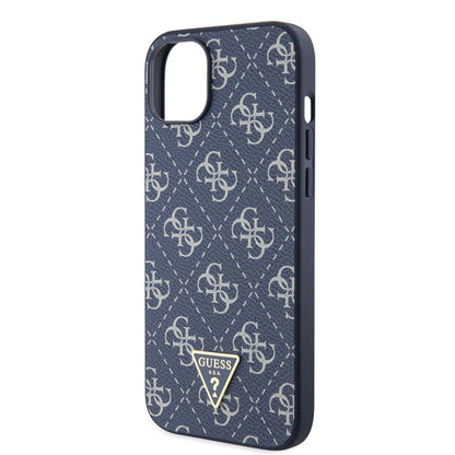 Suojakotelo Apple iPhone 15 Plus, Guess, 4G Triangle Logo, Sininen