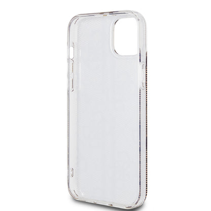 Kotelo Apple iPhone 15 Plus -puhelimelle, Guess, IML 4G Gold Stripe, Ruskea