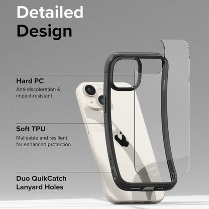 Kuori Apple iPhone 15 Plussalle, Ringke, Fusion Bold, Musta