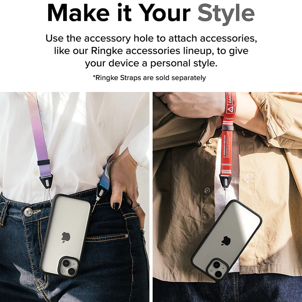Kuori Apple iPhone 15 Plussalle, Ringke, Fusion Bold, Musta