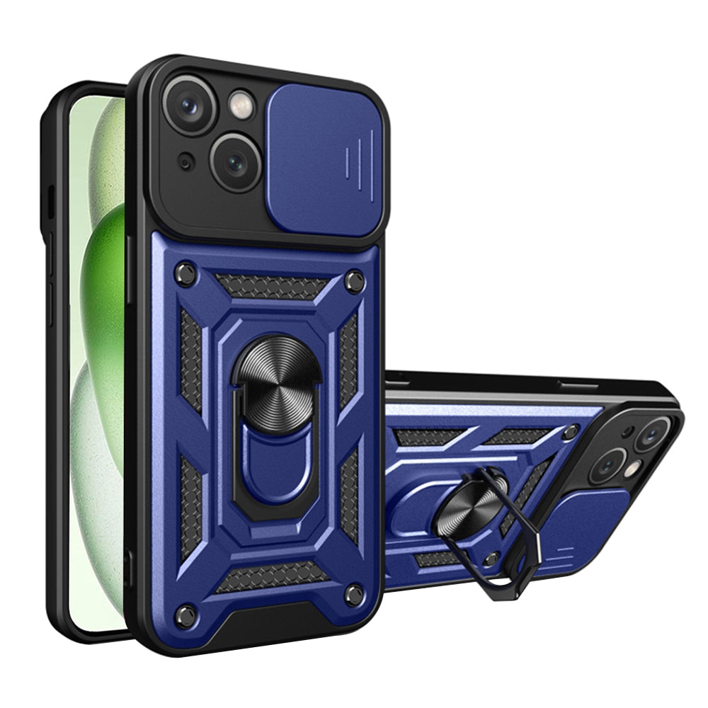 Kuori Apple iPhone 15 Plus:lle, Techsuit, CamShield, Sininen
