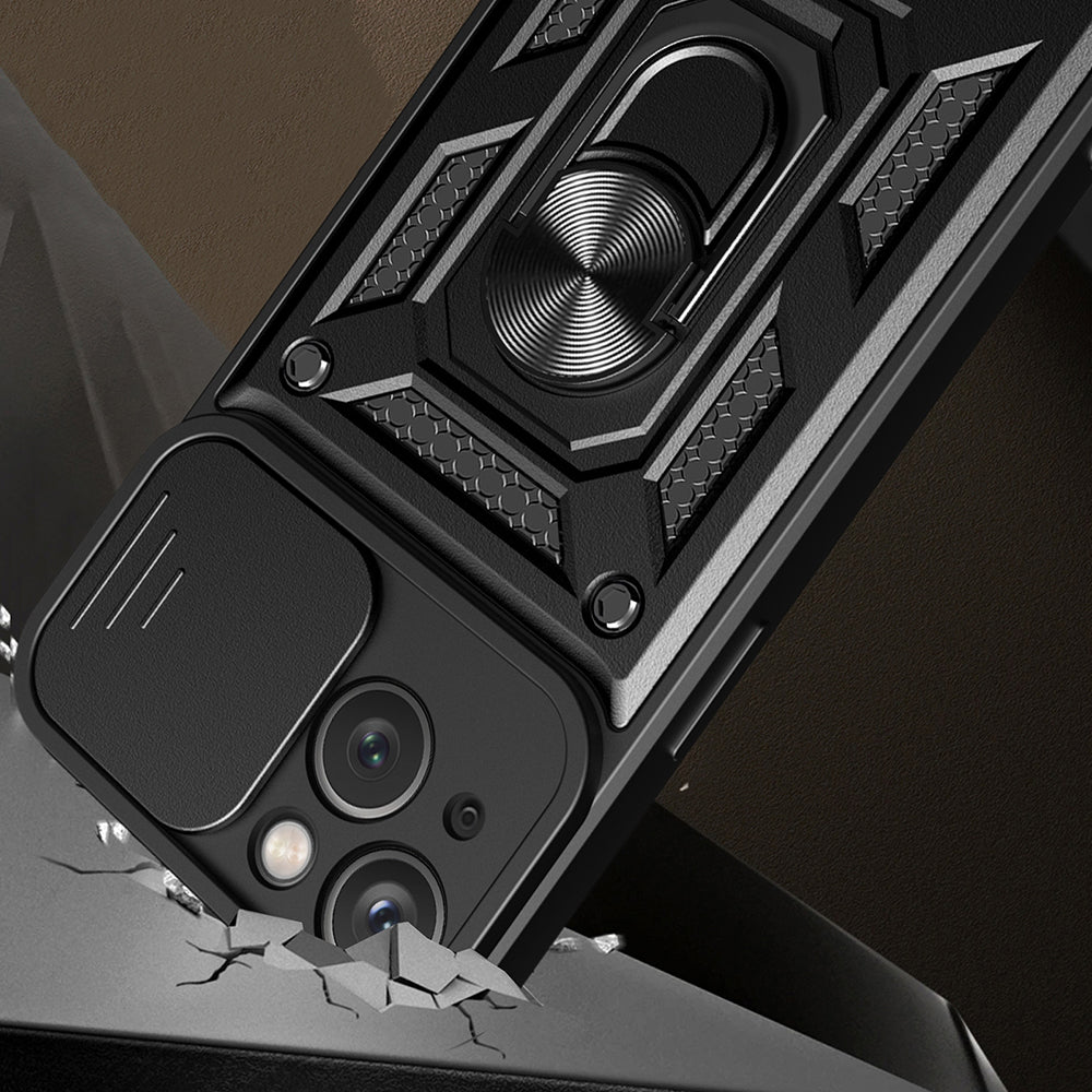 Kuori Apple iPhone 15 Plus:lle, Techsuit, CamShield, Sininen