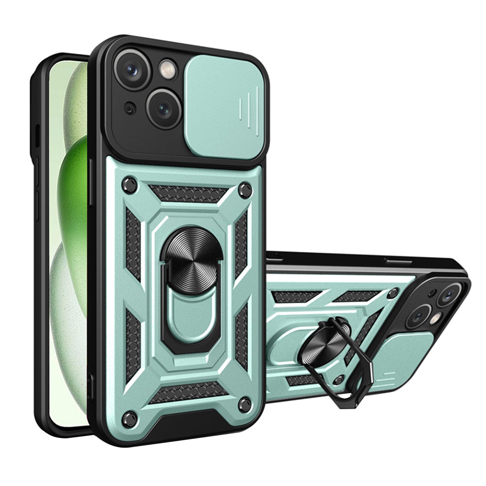 Case for Apple iPhone 15 Plus, Techsuit, CamShield, Green
