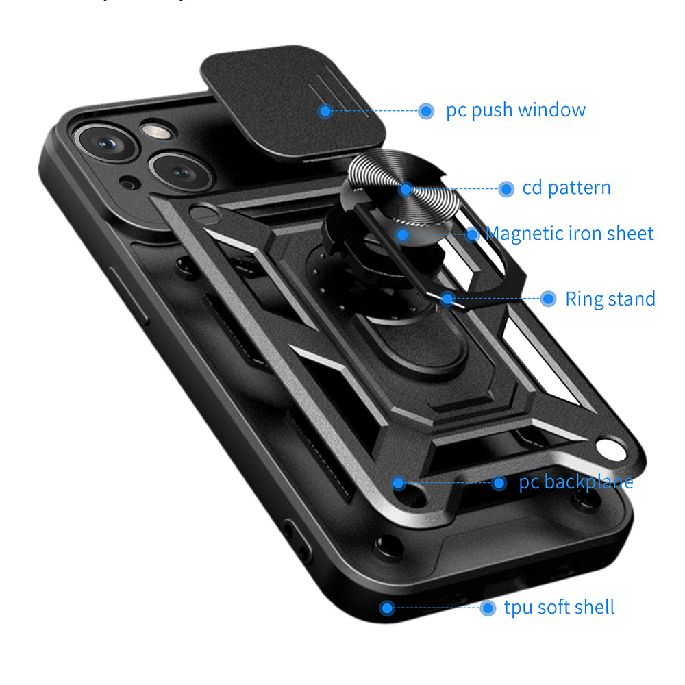 Case for Apple iPhone 15 Plus, Techsuit, CamShield, Green