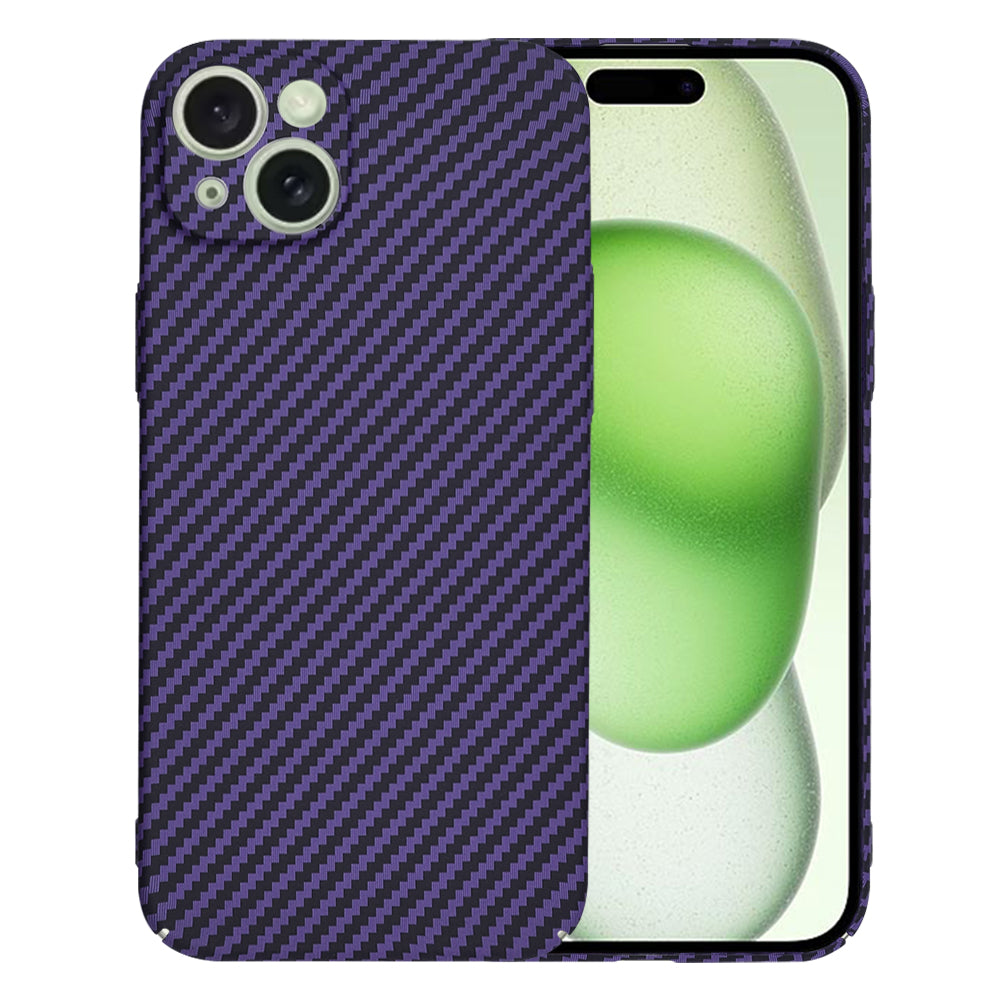 Kuori Apple iPhone 15 Plus:lle, Techsuit, Carbonite FiberShell, Violetti