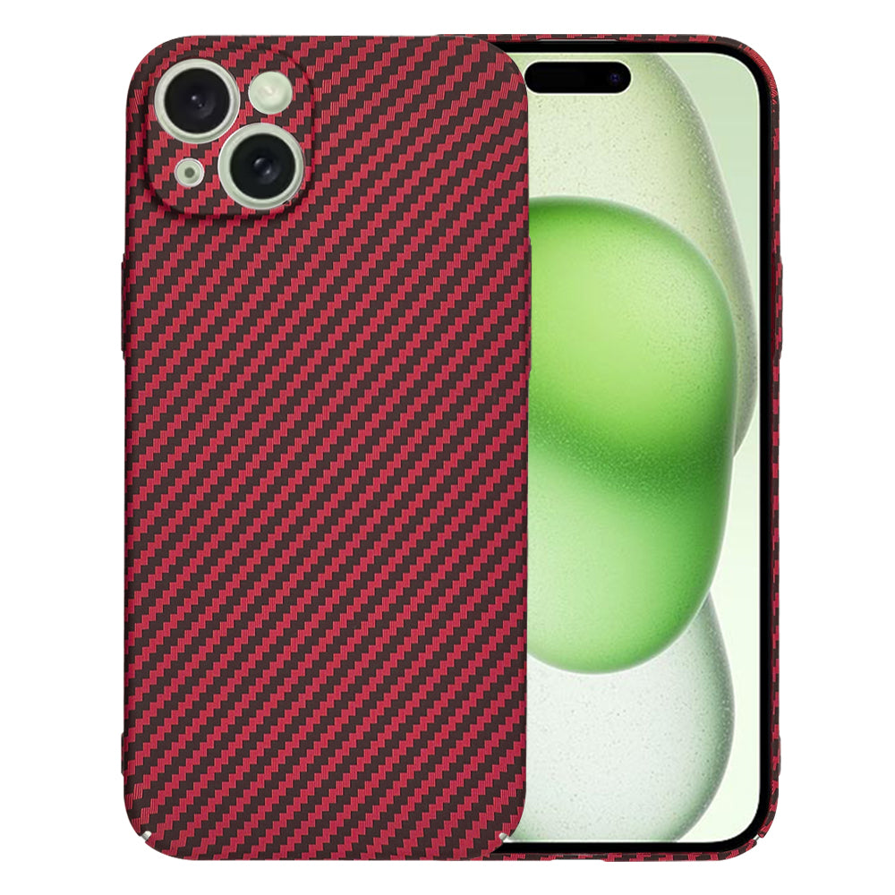 Kuori Apple iPhone 15 Plus:lle, Techsuit, Carbonite FiberShell, Punainen