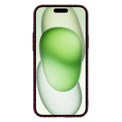 Kuori Apple iPhone 15 Plus:lle, Techsuit, Carbonite FiberShell, Punainen