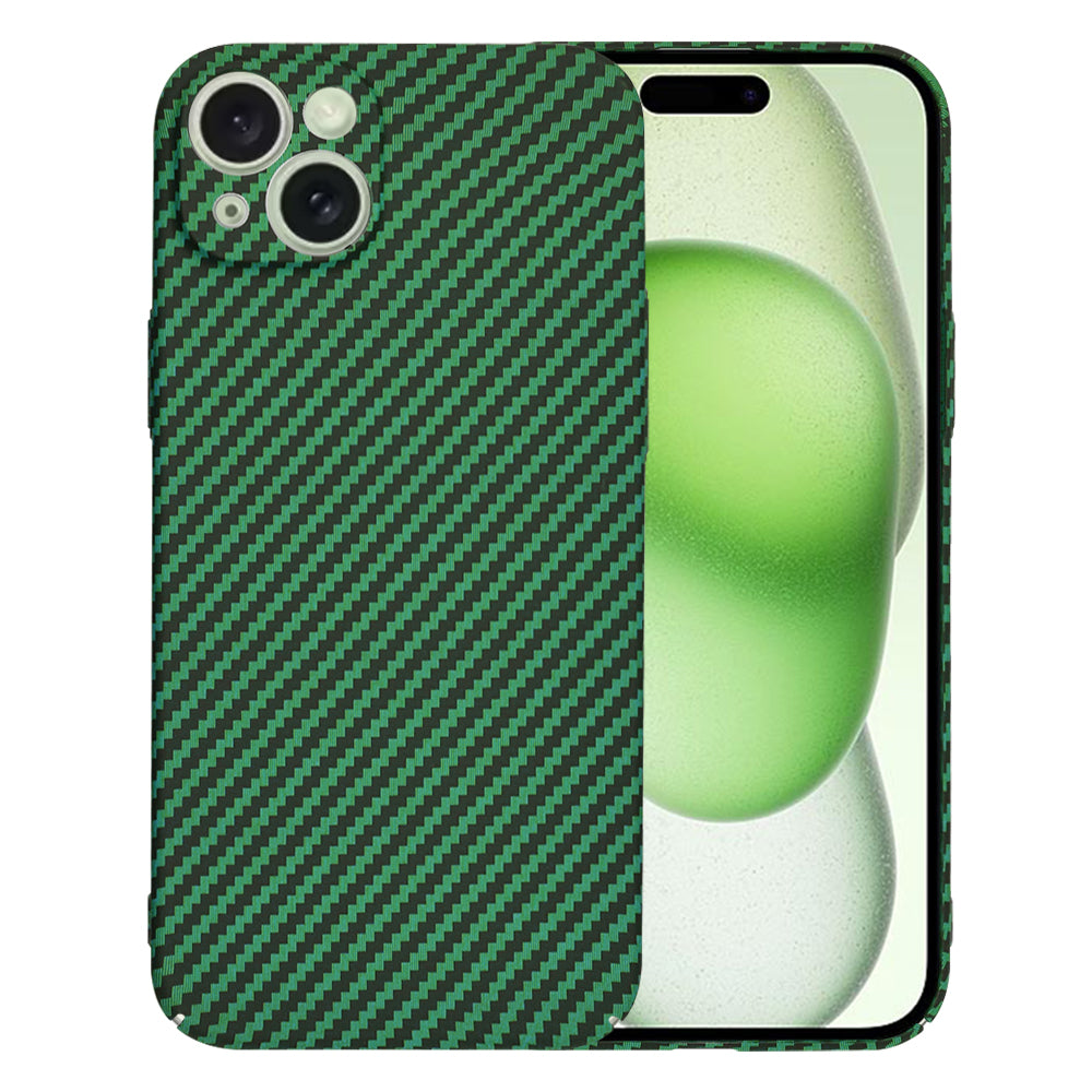 Kuori Apple iPhone 15 Plus:lle, Techsuit, Carbonite FiberShell, Vihreä