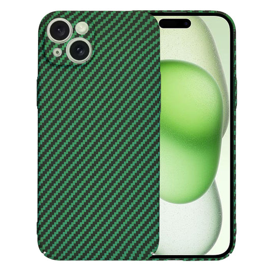Kuori Apple iPhone 15 Plus:lle, Techsuit, Carbonite FiberShell, Vihreä