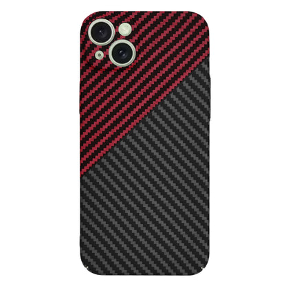 Kuori Apple iPhone 15 Plus:lle, Techsuit, Carbonite FiberShell, Musta Punainen