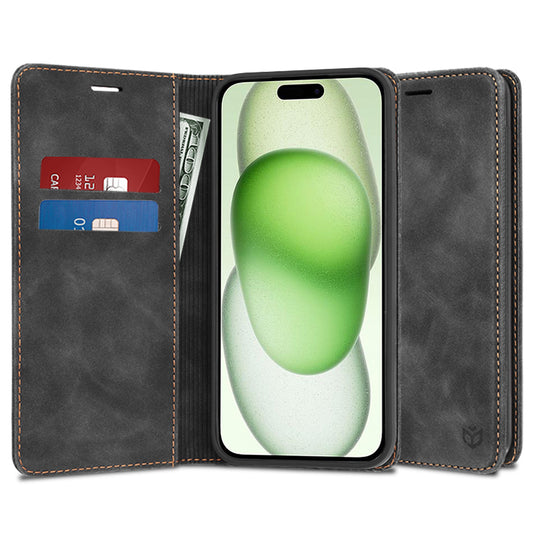 Kuori Apple iPhone 15 Plus:lle, Techsuit, Confy, Musta