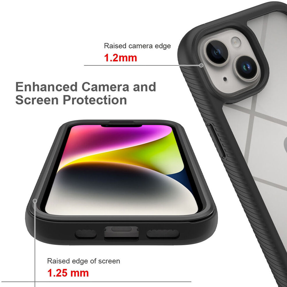 Kuori Apple iPhone 15 Plus:lle, Techsuit, Defense360 Pro, Musta