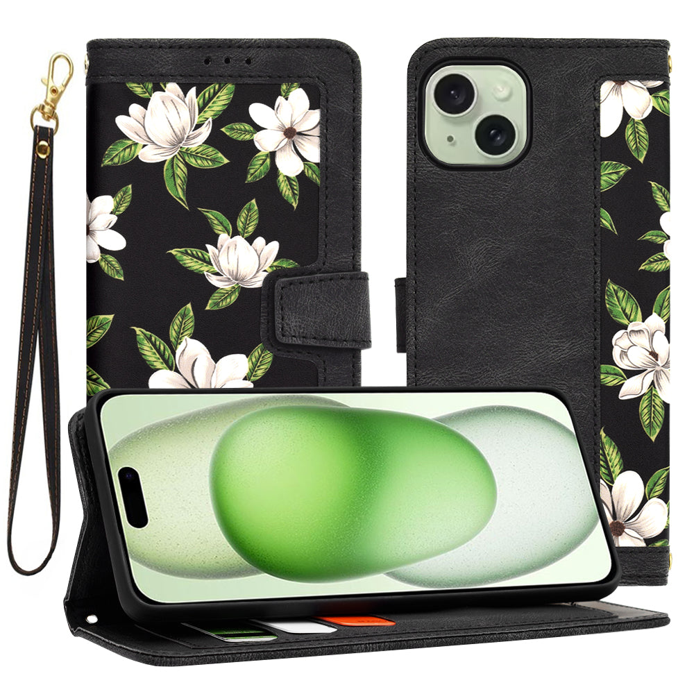 Kuori Apple iPhone 15 Plus:lle, Techsuit, FlipCraft, Musta