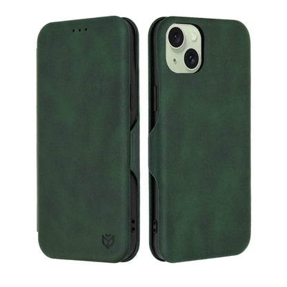 Kuori Apple iPhone 15 Plus:lle, Techsuit, Safe Wallet Plus, Vihreä
