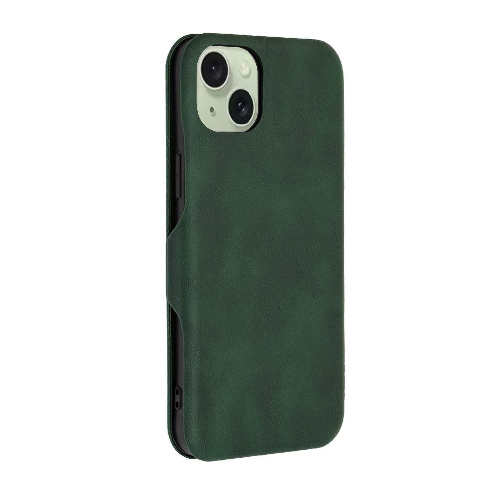 Kuori Apple iPhone 15 Plus:lle, Techsuit, Safe Wallet Plus, Vihreä