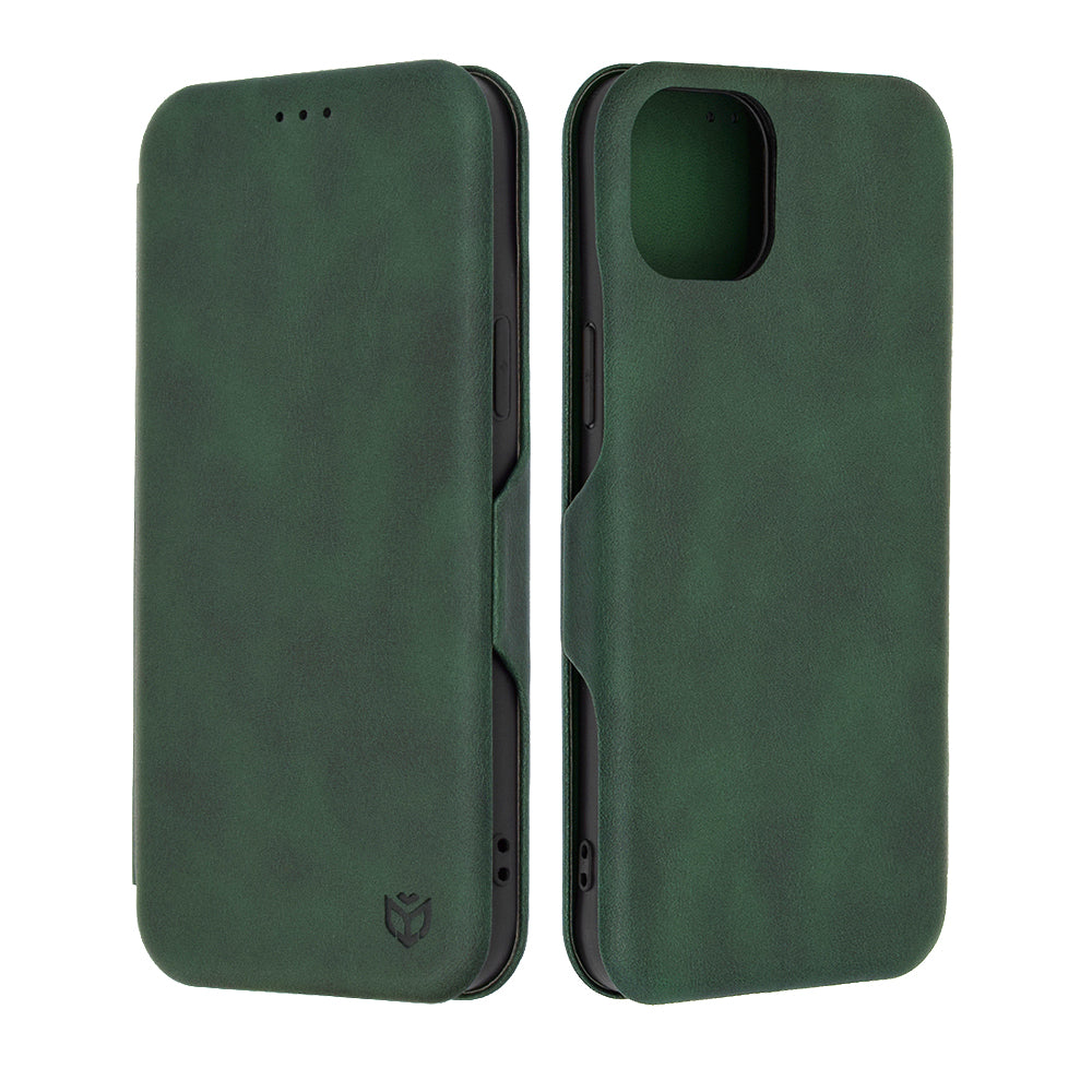 Kuori Apple iPhone 15 Plus:lle, Techsuit, Safe Wallet Plus, Vihreä