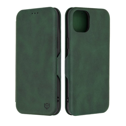 Kuori Apple iPhone 15 Plus:lle, Techsuit, Safe Wallet Plus, Vihreä