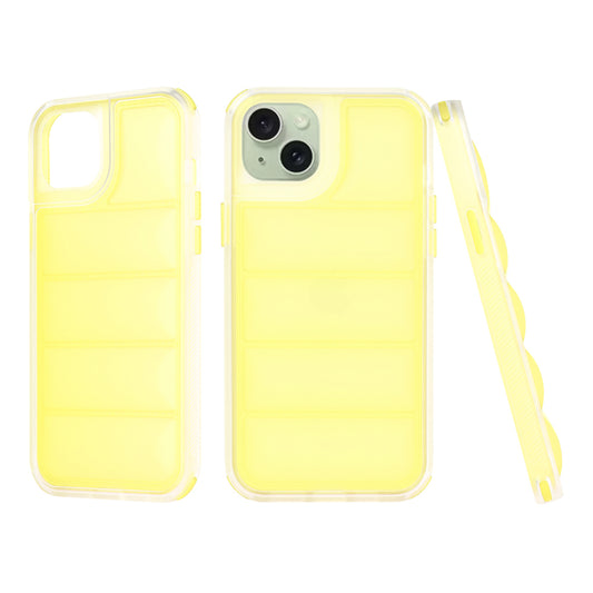 Kuori Apple iPhone 15 Plussalle, Techsuit, Wave Shield, Keltainen