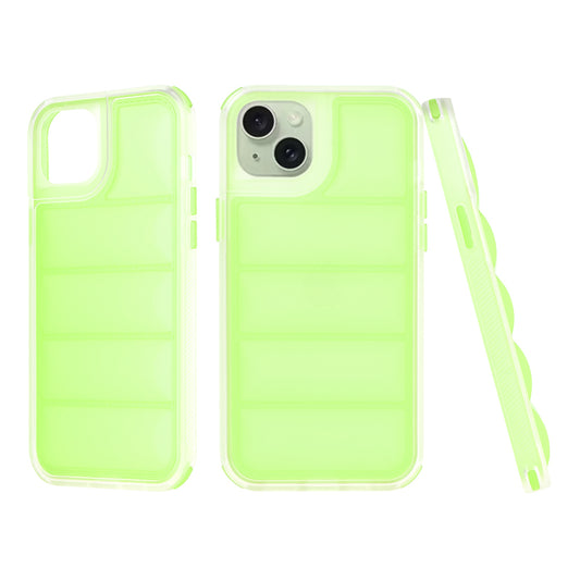 Kuori Apple iPhone 15 Plus:lle, Techsuit, Wave Shield, Vihreä