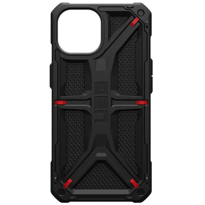 Kuori Apple iPhone 15 Plus -puhelimelle, Urban Armor Gear, Monarch Kevlar, Musta