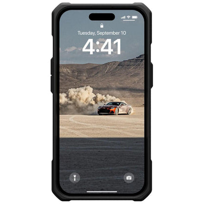 Kuori Apple iPhone 15 Plus -puhelimelle, Urban Armor Gear, Monarch Kevlar, Musta