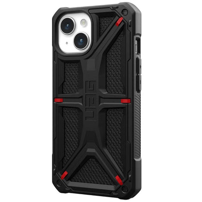 Kuori Apple iPhone 15 Plus -puhelimelle, Urban Armor Gear, Monarch Kevlar, Musta