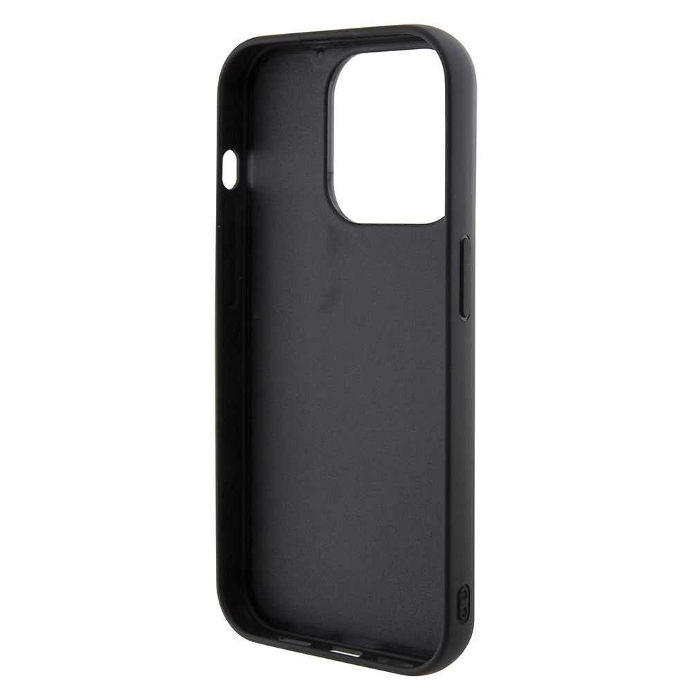 Kotelo Apple iPhone 15 Prolle, Guess, PU Square Mirror Script Logo, Musta GUHCP15LPMSDGSK