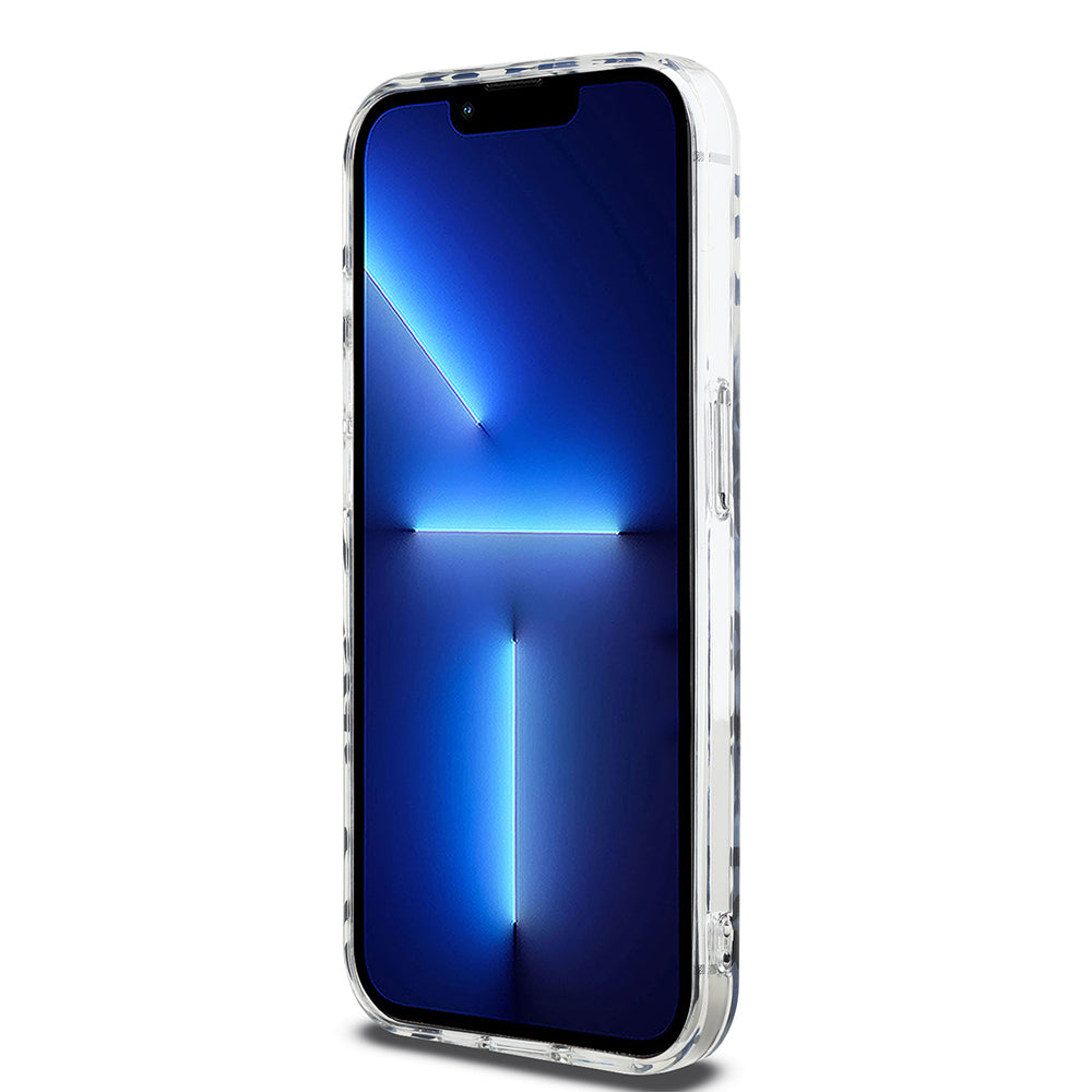 Kotelo Apple iPhone 15 Prolle, Karl Lagerfeld, IML Electroplated Repeated Logo, Kultainen