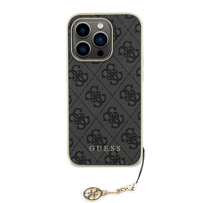 Suojakotelo Apple iPhone 15 Pro Max, Guess, 4G Charm, Harmaa