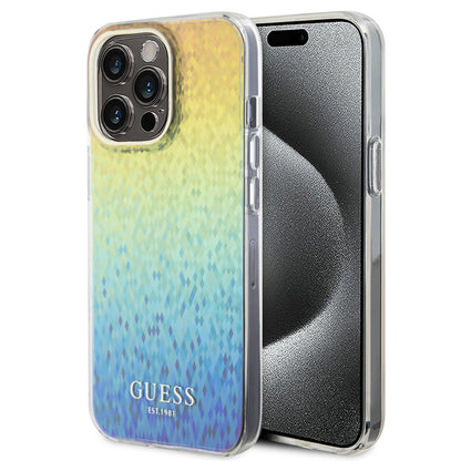 Suojakotelo Apple iPhone 15 Pro Maxille, Guess, IML Faceted Mirror Disco Iridescent, Monivärinen