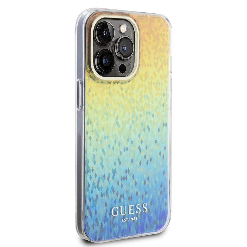 Suojakotelo Apple iPhone 15 Pro Maxille, Guess, IML Faceted Mirror Disco Iridescent, Monivärinen