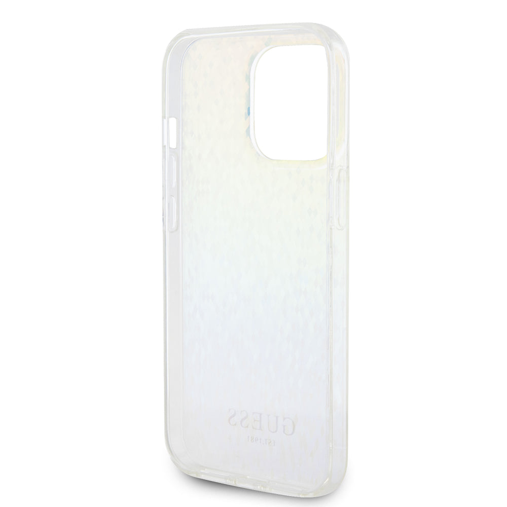 Suojakotelo Apple iPhone 15 Pro Maxille, Guess, IML Faceted Mirror Disco Iridescent, Monivärinen