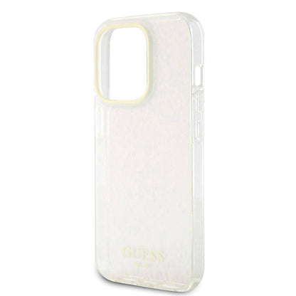 Kotelo Apple iPhone 15 Pro Maxille, Guess, IML Faceted Mirror Disco Iridescent, Pinkki