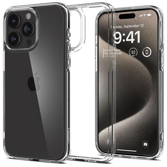 Kotelo Apple iPhone 15 Pro Max:lle, Spigen, Ultra Hybrid, Läpinäkyvä